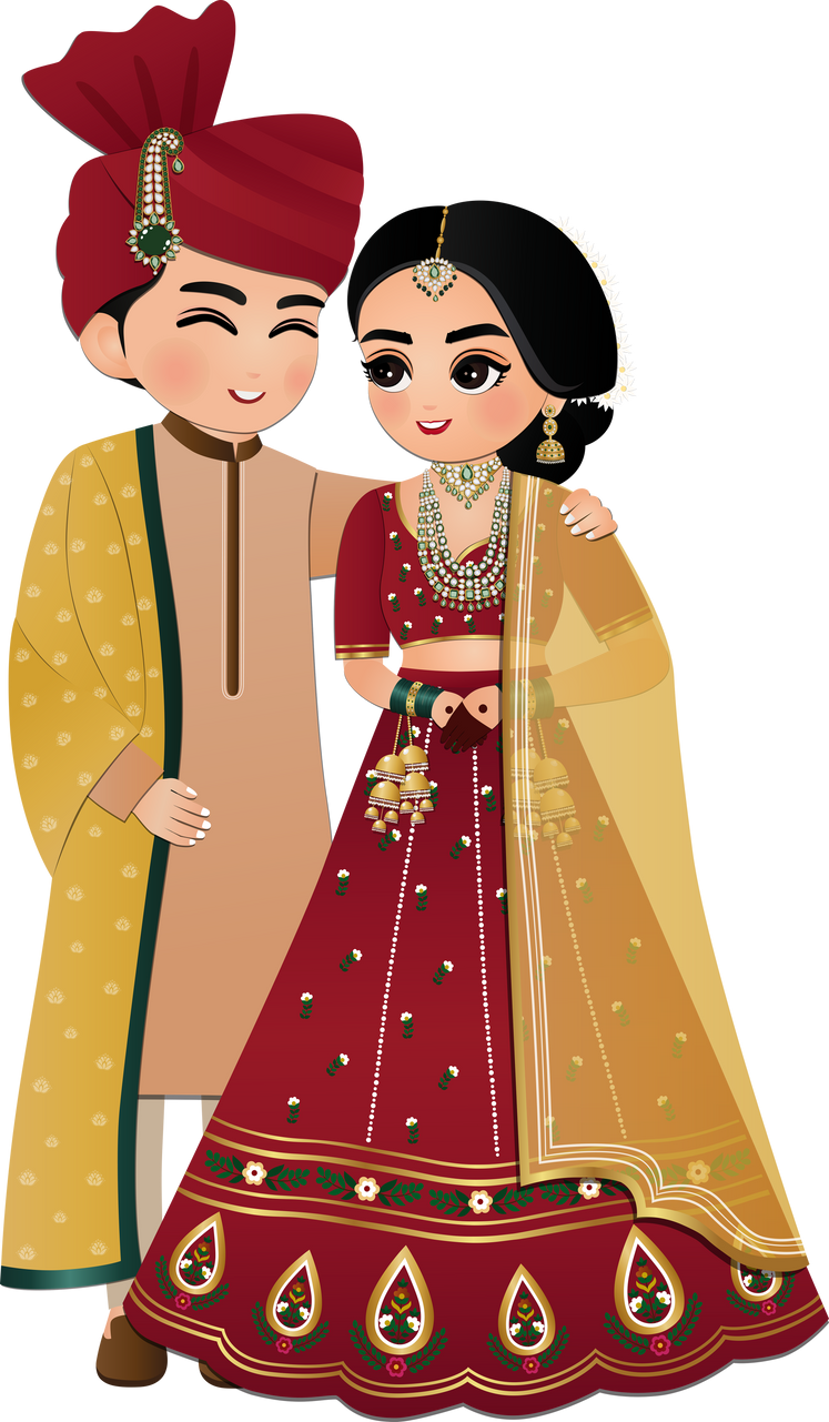 Traditional Hindu Wedding Couple